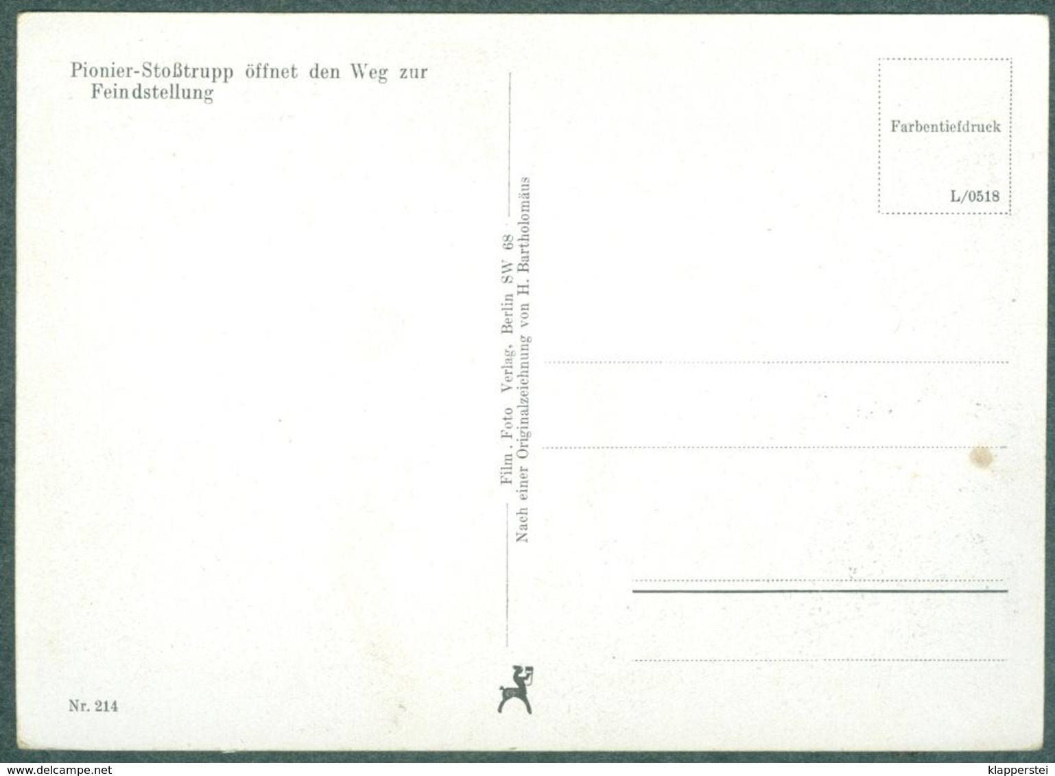 WW2 Wehrmachts Postkarten Pionier Stosstrupp Armée Allemande Militaria - War 1939-45