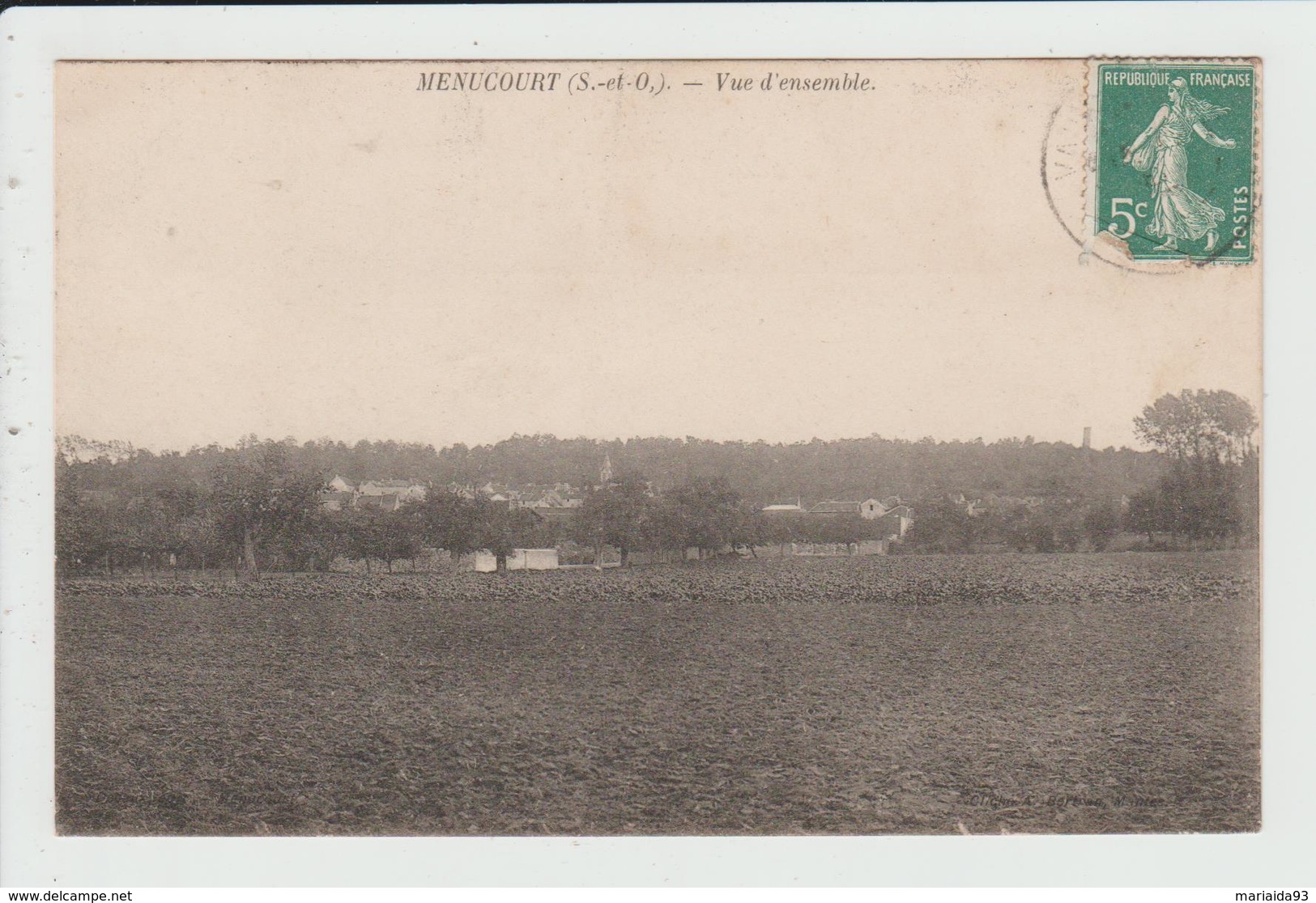 MENUCOURT - VAL D'OISE - VUE D'ENSEMBLE - Menucourt