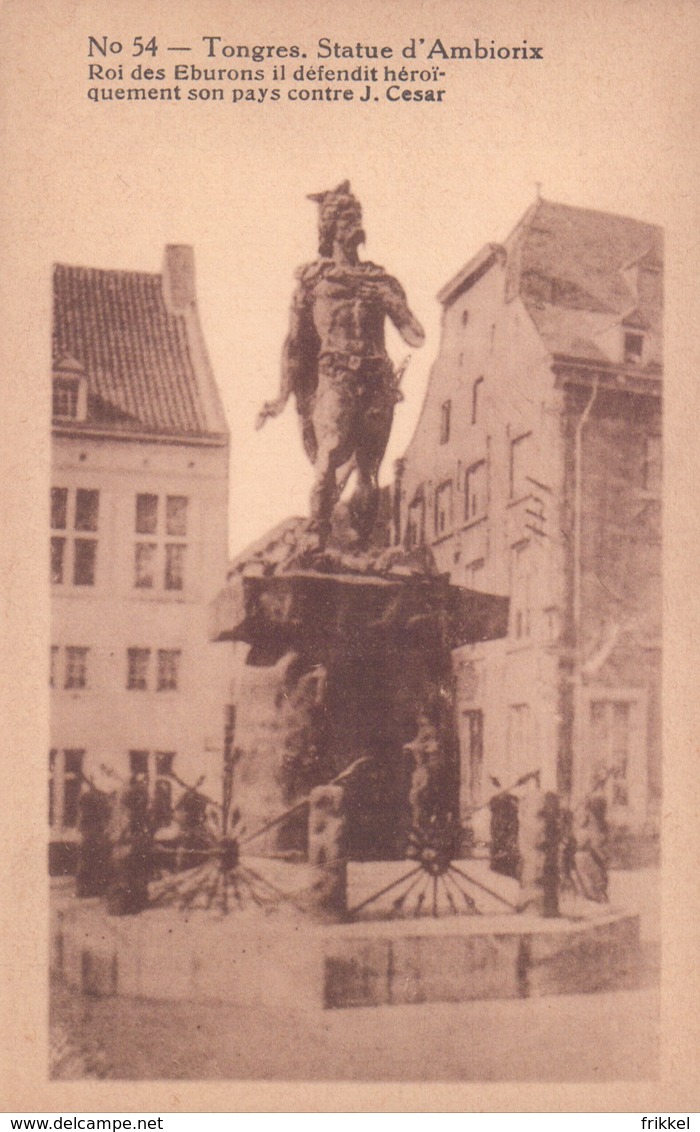 Tongeren Tongres Statue D'Ambiorix Erekaart Carte D'honneur (7 X 12 Cm !!!) Edit U.C. Liège - Tongeren