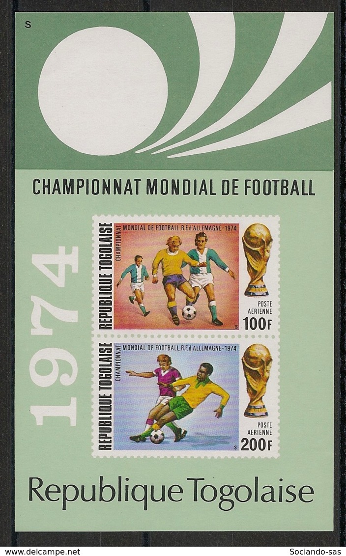 Togo - 1974 - Bloc Feuillet BF N°Yv. 74 - Football World Cup Deutschland - Neuf Luxe ** / MNH / Postfrisch - 1974 – Germania Ovest