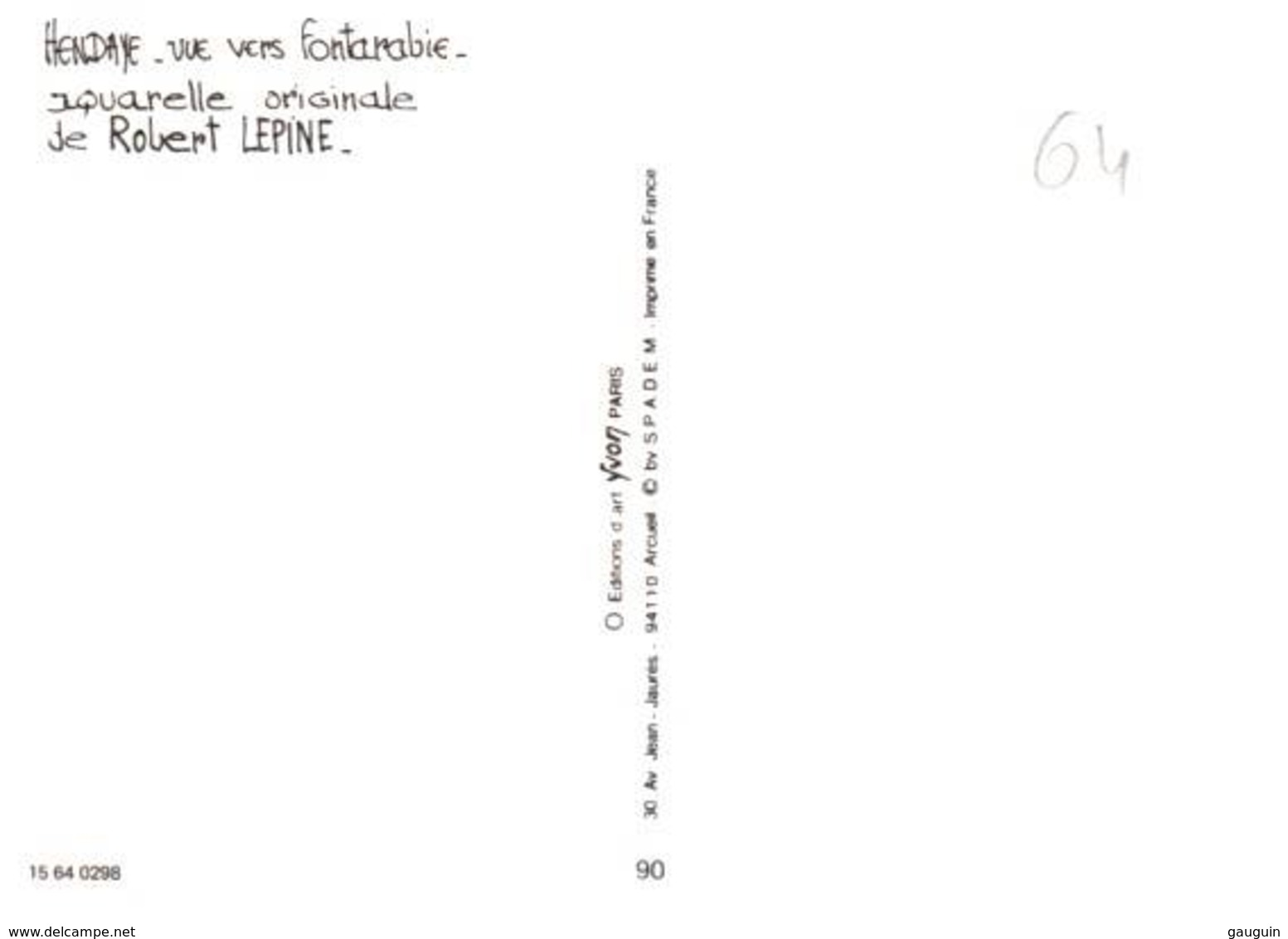 CPM - ILLUSTRATION Robert LEPINE - Aquarelles - HENDAYE - Other & Unclassified