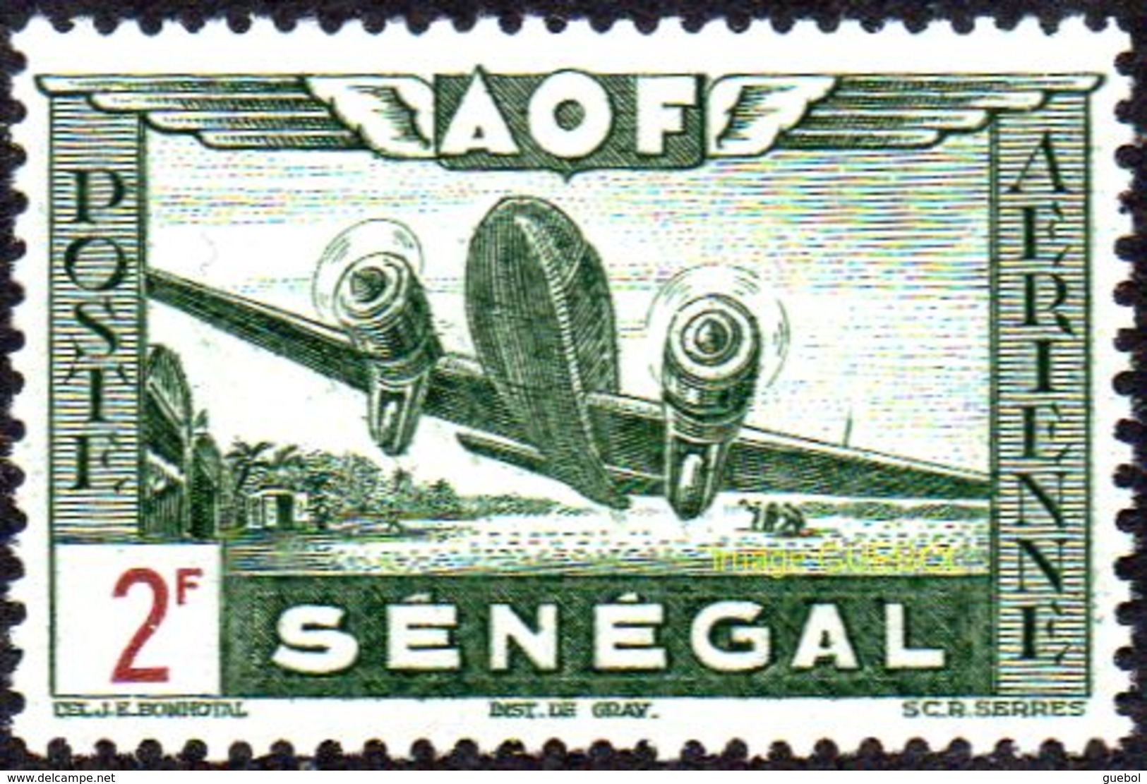 Sénégal N° PA 24 **  Avion Au Décollage - Douglas DC 3 Dakota - Poste Aérienne