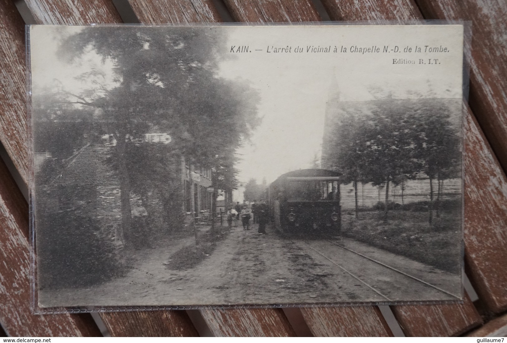 CPA - Kain - L'arrêt Du Vicinal à La Chapelle N-D De La Tombe - Tramway - Tram - Tournai