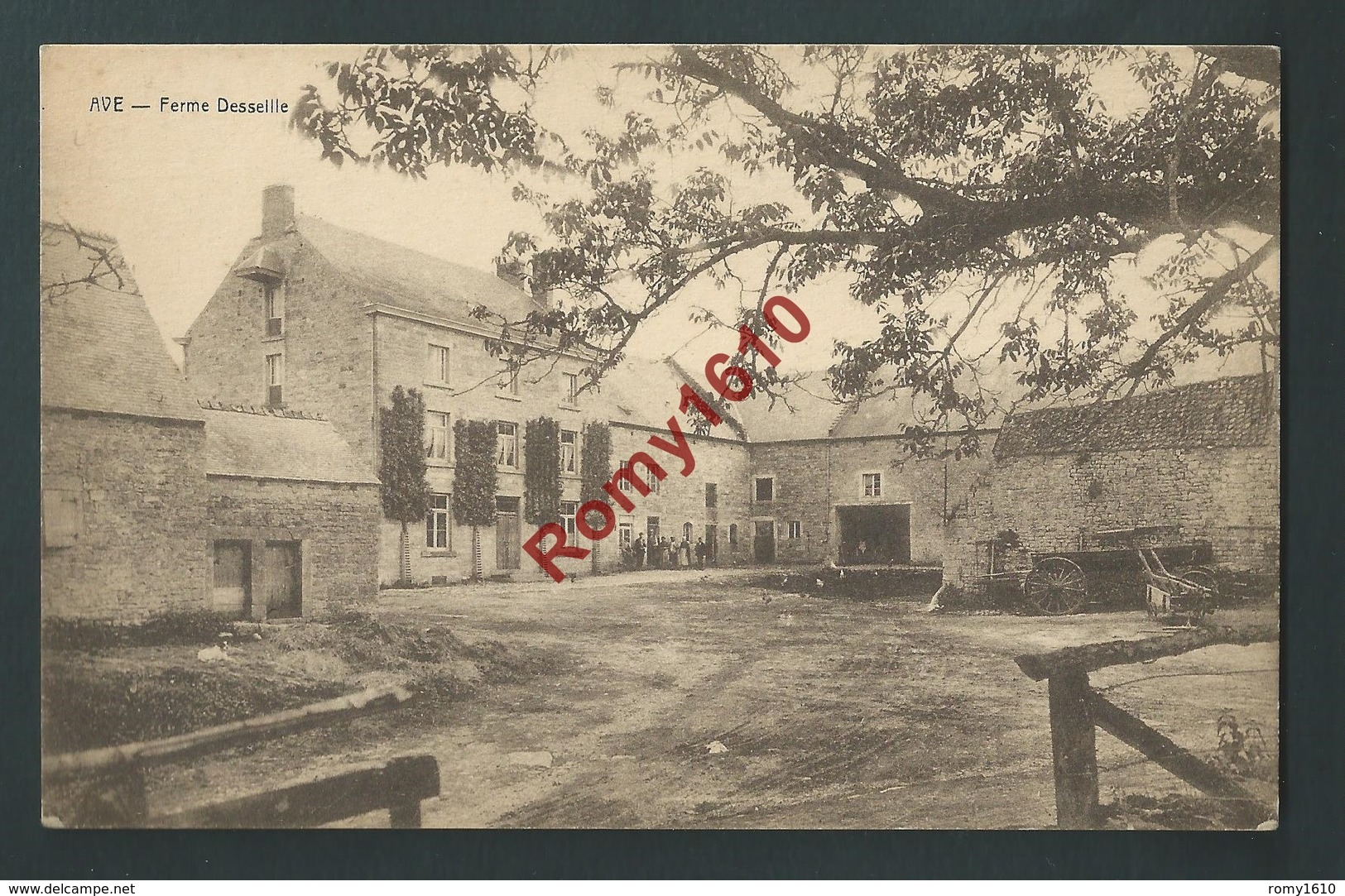 AVE ET AUFFE. (Rochefort) FERME DESSEILLE. ANIMEE. 2 Scans - Villers-le-Bouillet