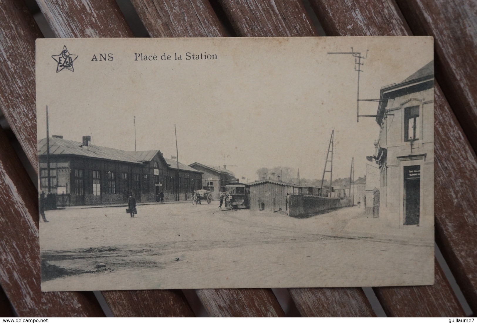 CPA - Ans- Place De La Station - Tram - Tramway - Ans