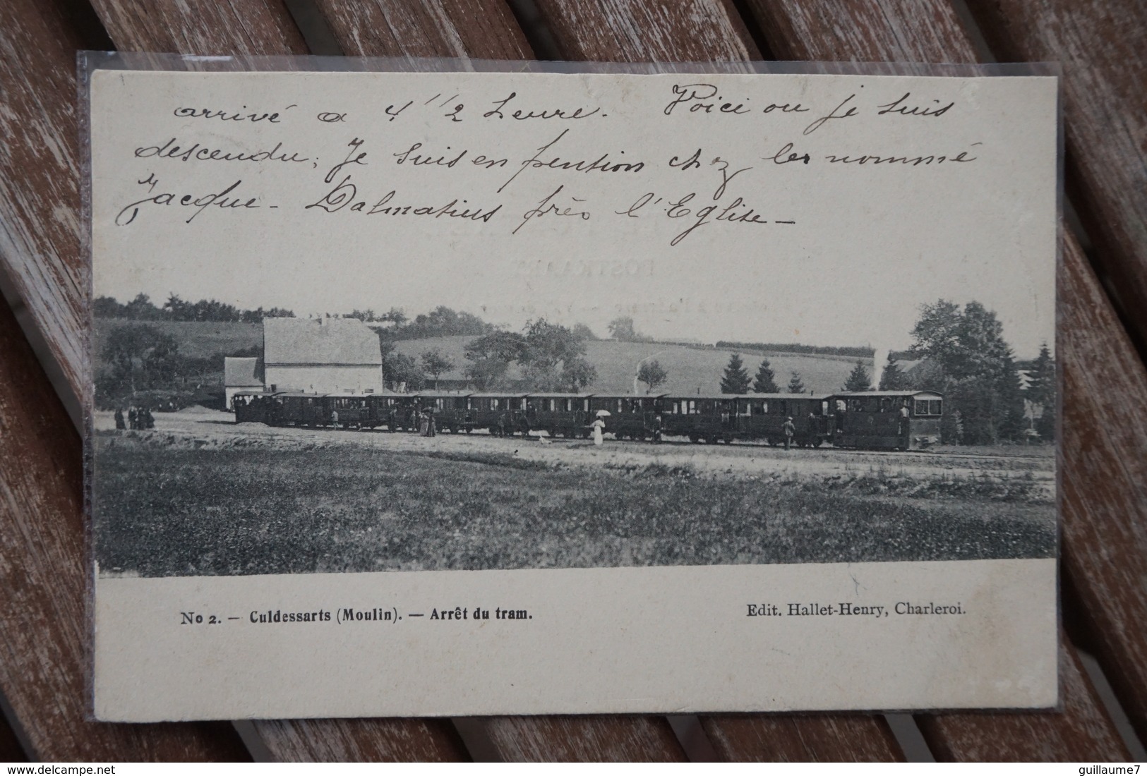 CPA - N°2 Culdessarts ( Cul-des-Sarts ) - Moulin - Arrêt Du Tram - Tramway - Cul-des-Sarts