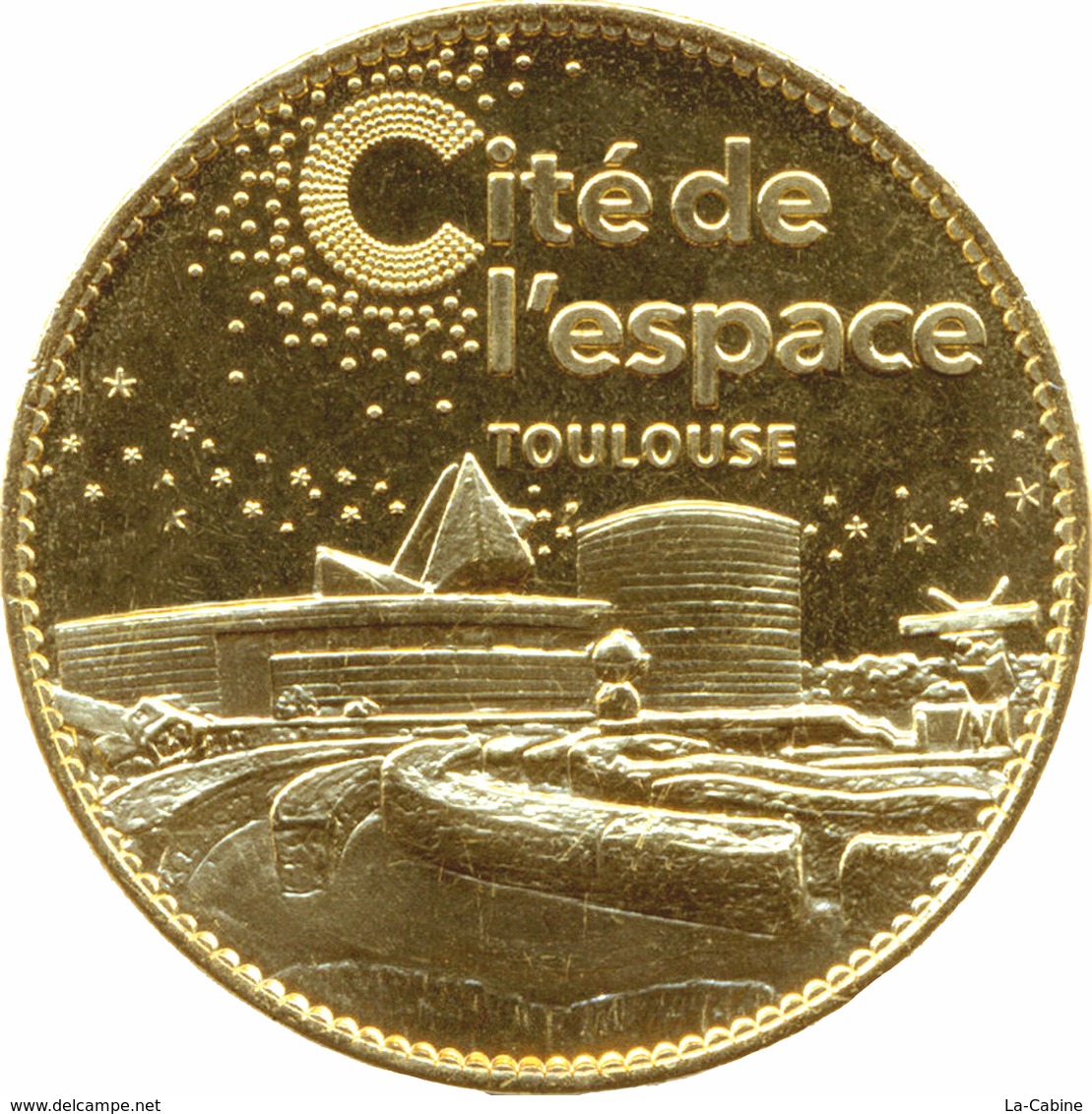 31 TOULOUSE CITÉ DE L'ESPACE GAGARINE ARMSTRONG HAIGNERÉ MÉDAILLE ARTHUS BERTRAND 2015 JETON TOKENS MEDALS COINS - 2015