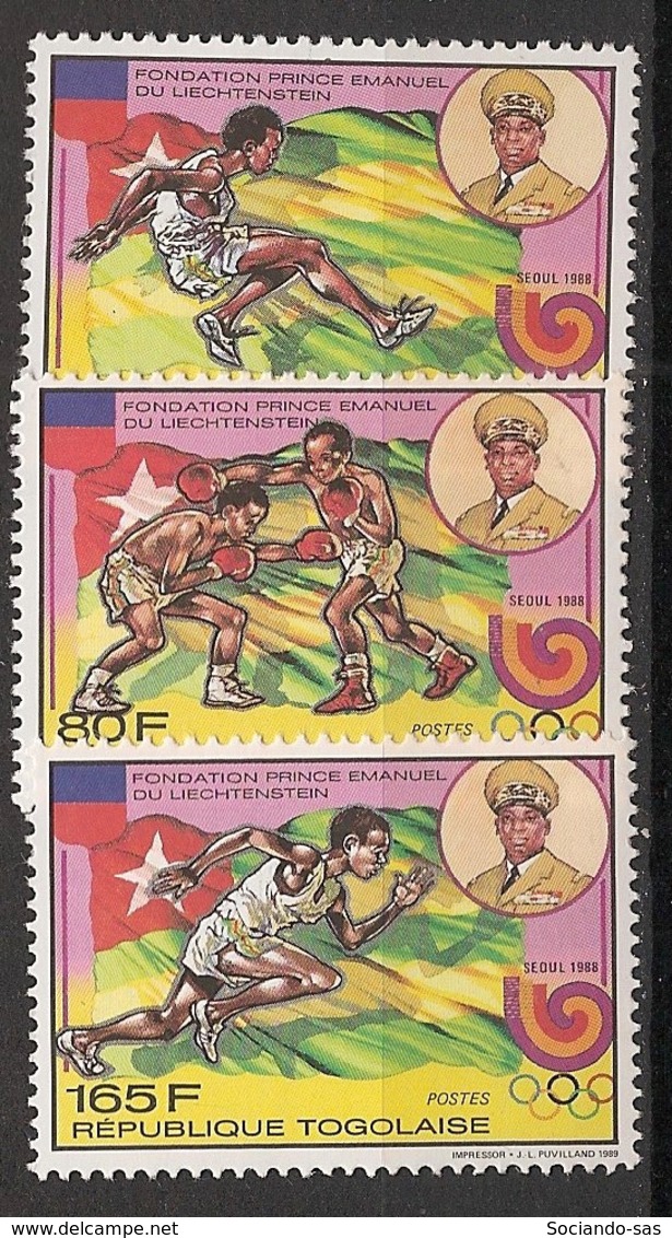 Togo - 1989 - N°Yv. 1254 à 1256 - Seoul / Olympics - Neuf Luxe ** / MNH / Postfrisch - Sommer 1988: Seoul