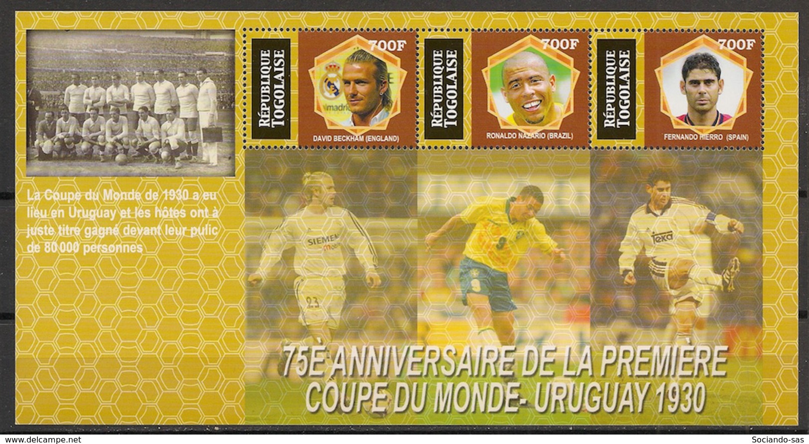 Togo - 2006 - N°Yv. 1956 à 1958 - Football World Cup - Neuf Luxe ** / MNH / Postfrisch - 1930 – Uruguay