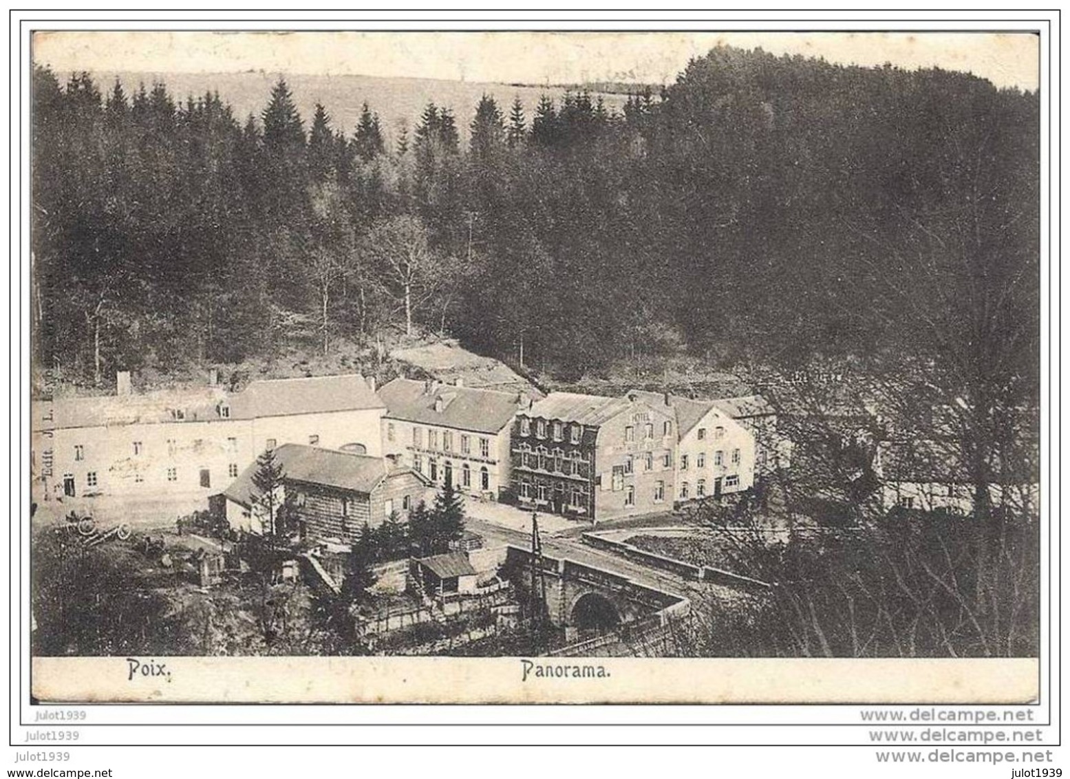 POIX ..-- Panorama . 1906 Vers SOHEIT - TINLOT ( Melle Clara DELHAIZE ) . Voir Verso . - Saint-Hubert