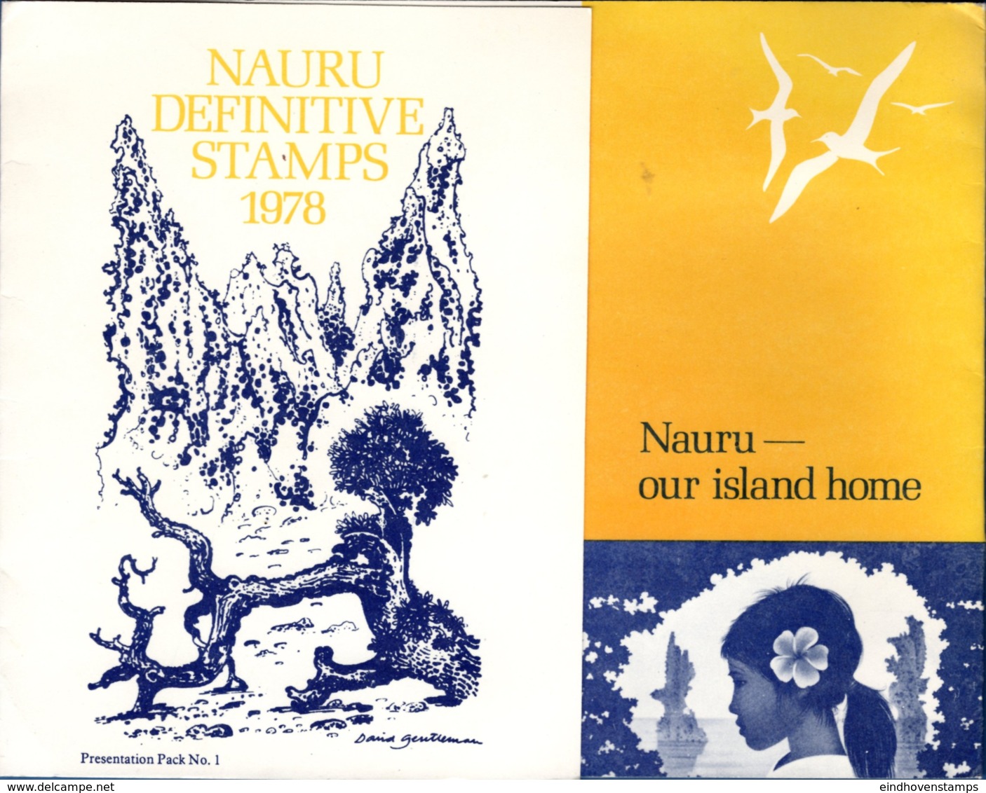 Nauru 1978 Local Motifs, Large Series 17 Values MNH, Birds, Geology - Nauru