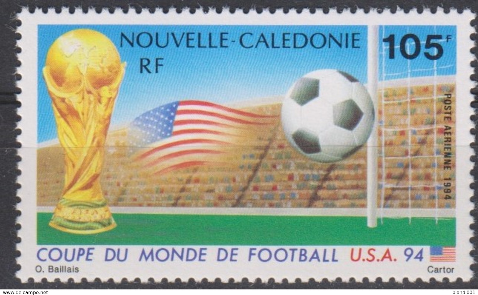 Soccer World Cup 1994 - NEW CALEDONIA - Stamp MNH** - 1994 – USA