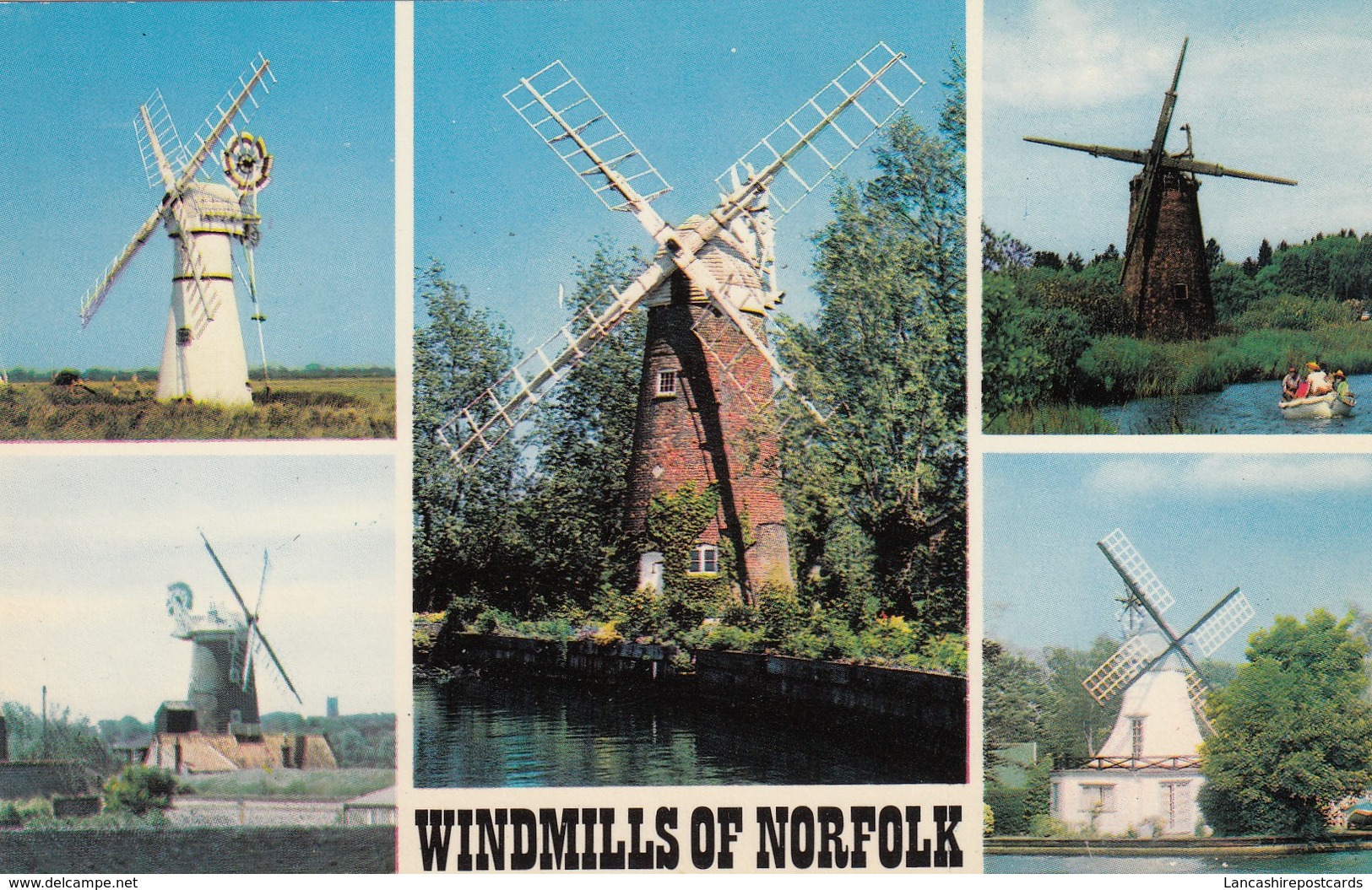 Postcard Windmills Of Norfolk My Ref  B13409 - Windmills