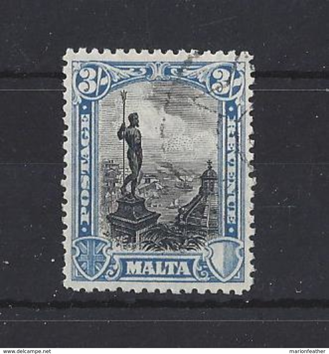 MALTA...KING GEORGE V.(1910-36)....3/-....SG207...VFU... - Malta (...-1964)