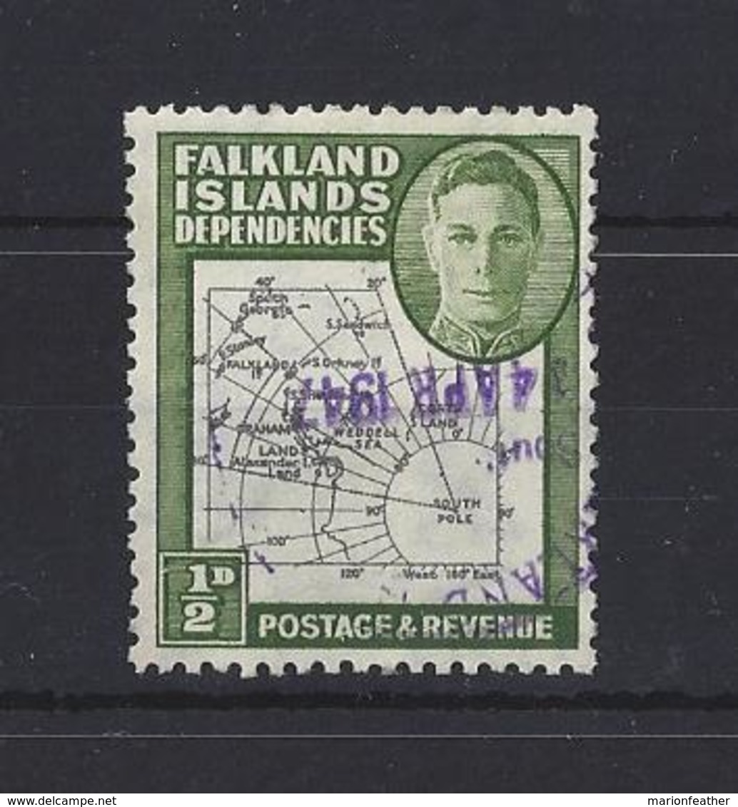 FALKLAND Is...KING GEORGE VI.(1936-52)....SGG1...HALFd...USED... - Falkland