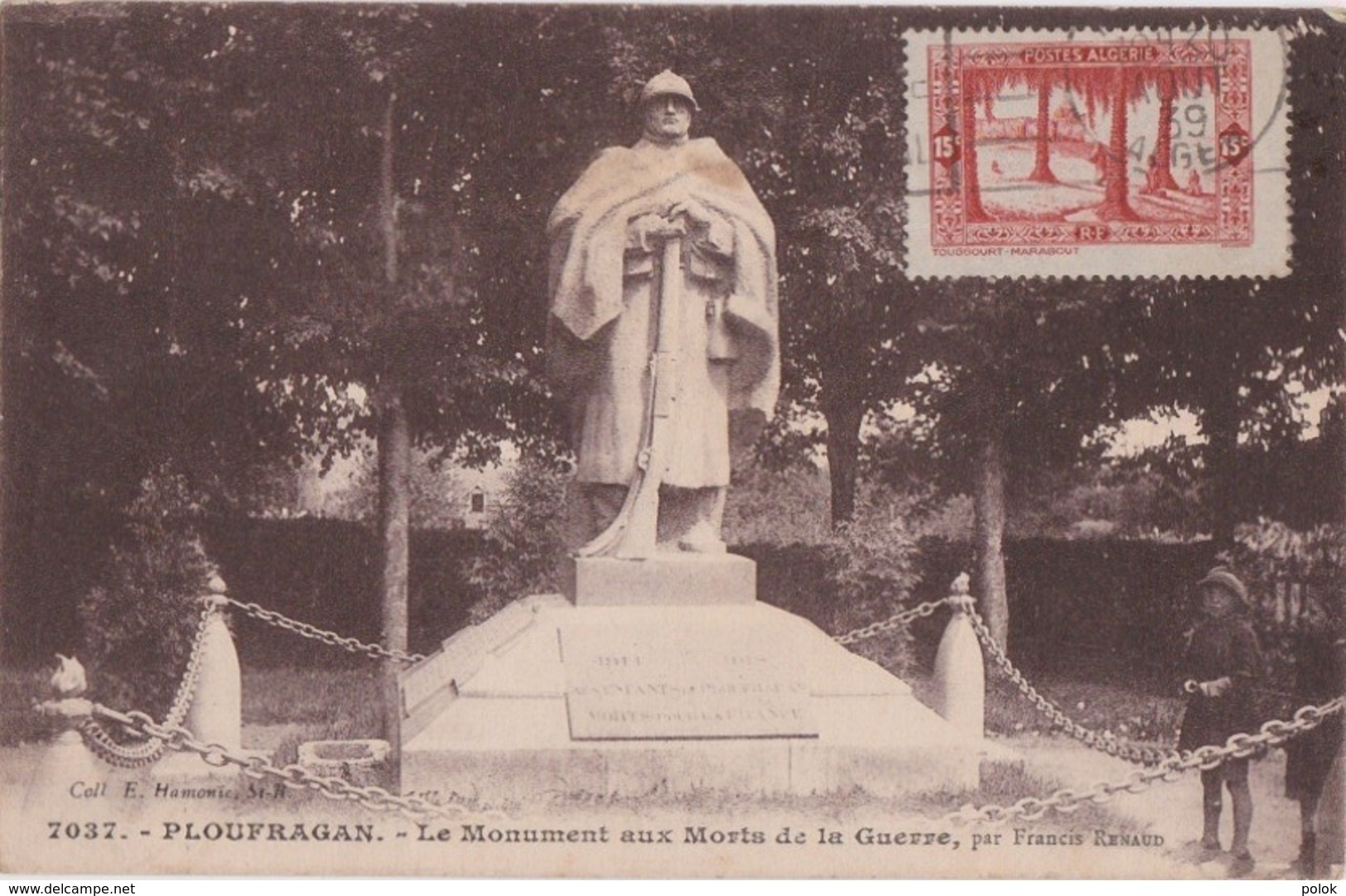 Bu - Cpa PLOUFRAGAN - Le Monument Aux Morts De La Guerre - Ploufragan
