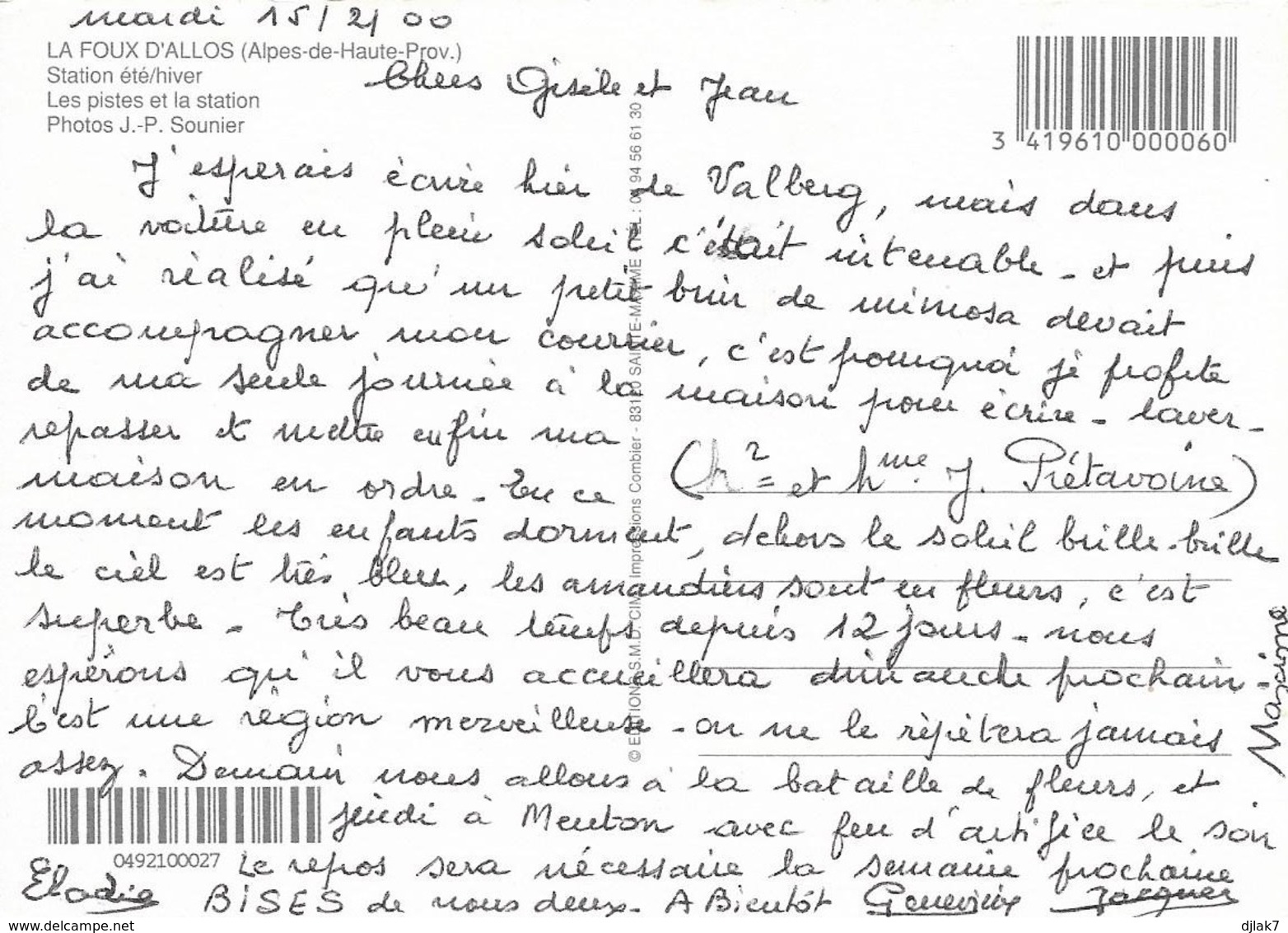 04 La Foux D'Allos Divers Aspects (2 Scans) - Autres & Non Classés