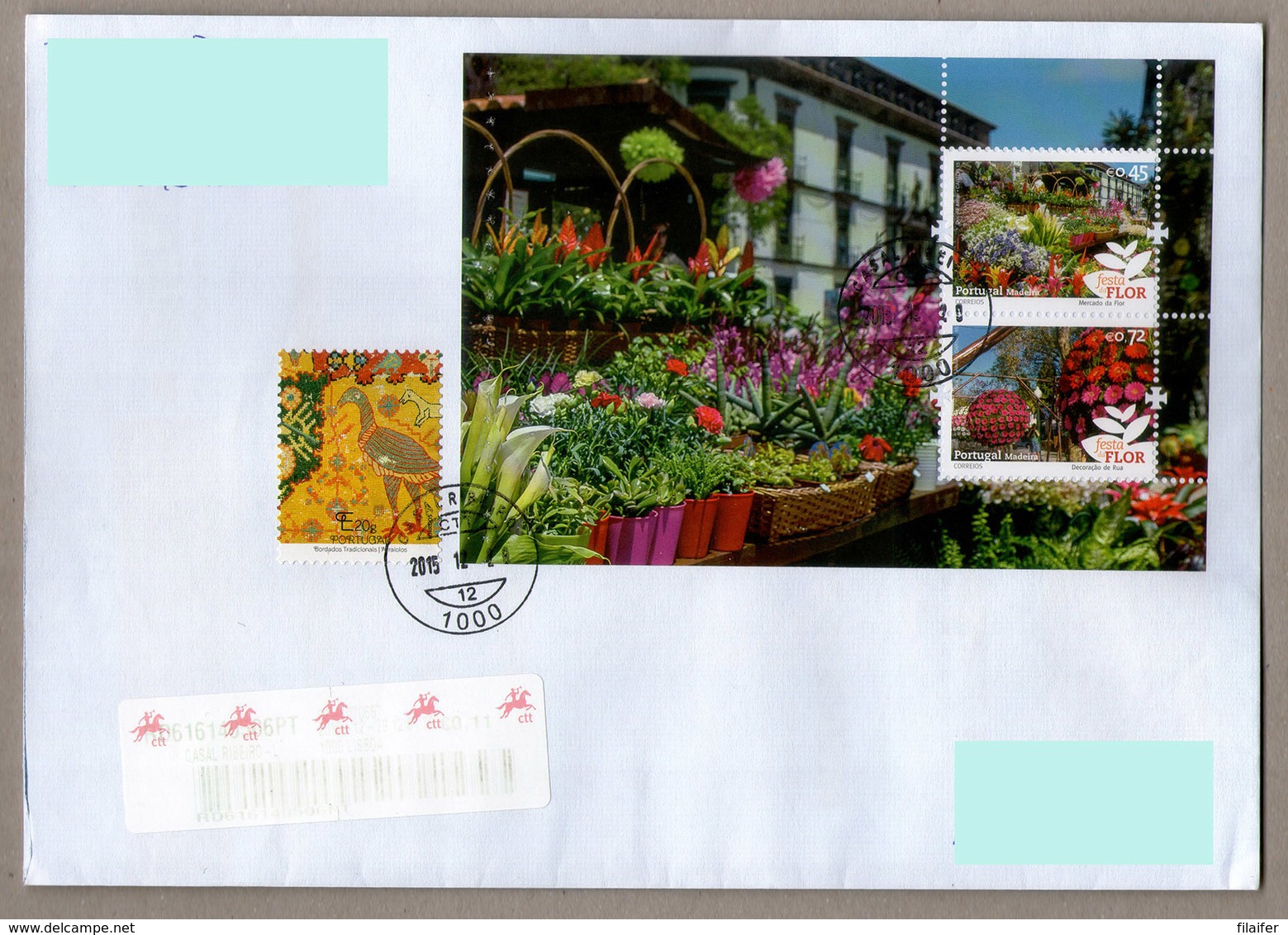 Portugal Stamps - Madeira, From Anual Booklet Europe 2015 - Flower Festival - Used - Usati