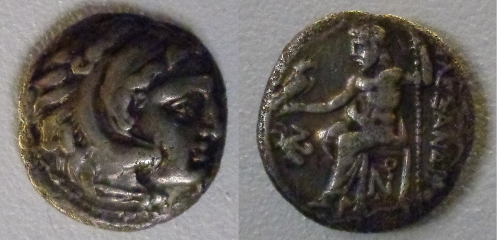 POSTUME DI ALESSANDRO MAGNO DRACMA DI LAMPSACO (?) ARGENTO GR 3,90 (10/04) - Griekenland