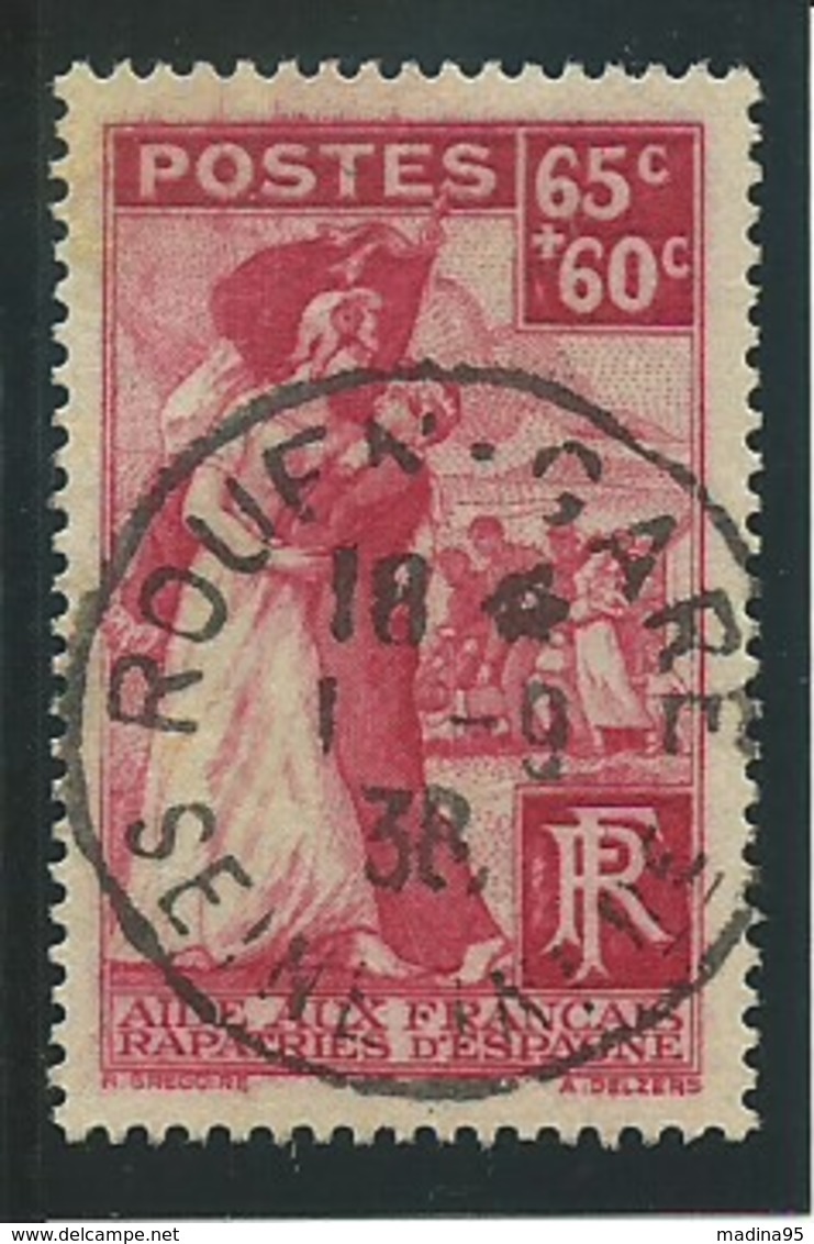 FRANCE: Obl., N° YT 401, Rose, TB - Usados