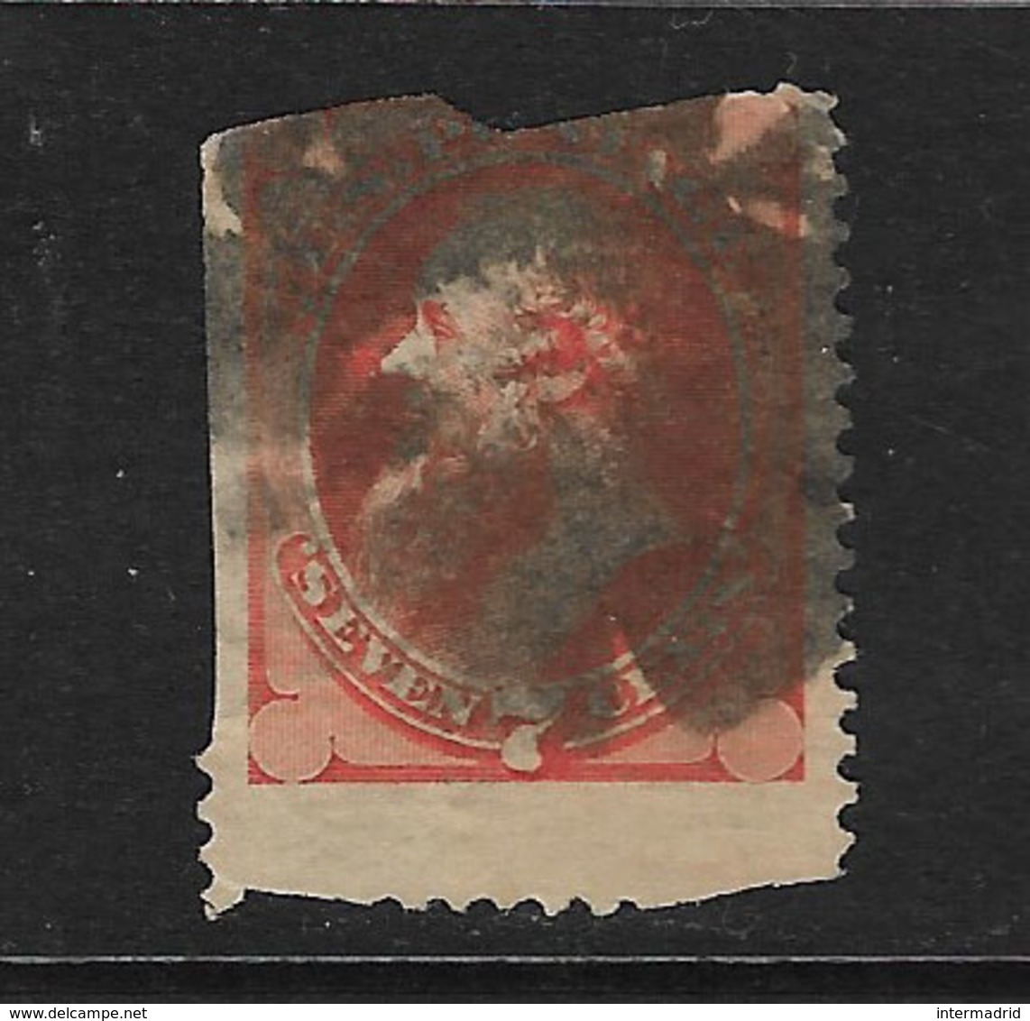 ESTADOS UNIDOS - CLÁSICO. Yvert Nº 54 Usado Y Muy Defectuoso - Used Stamps