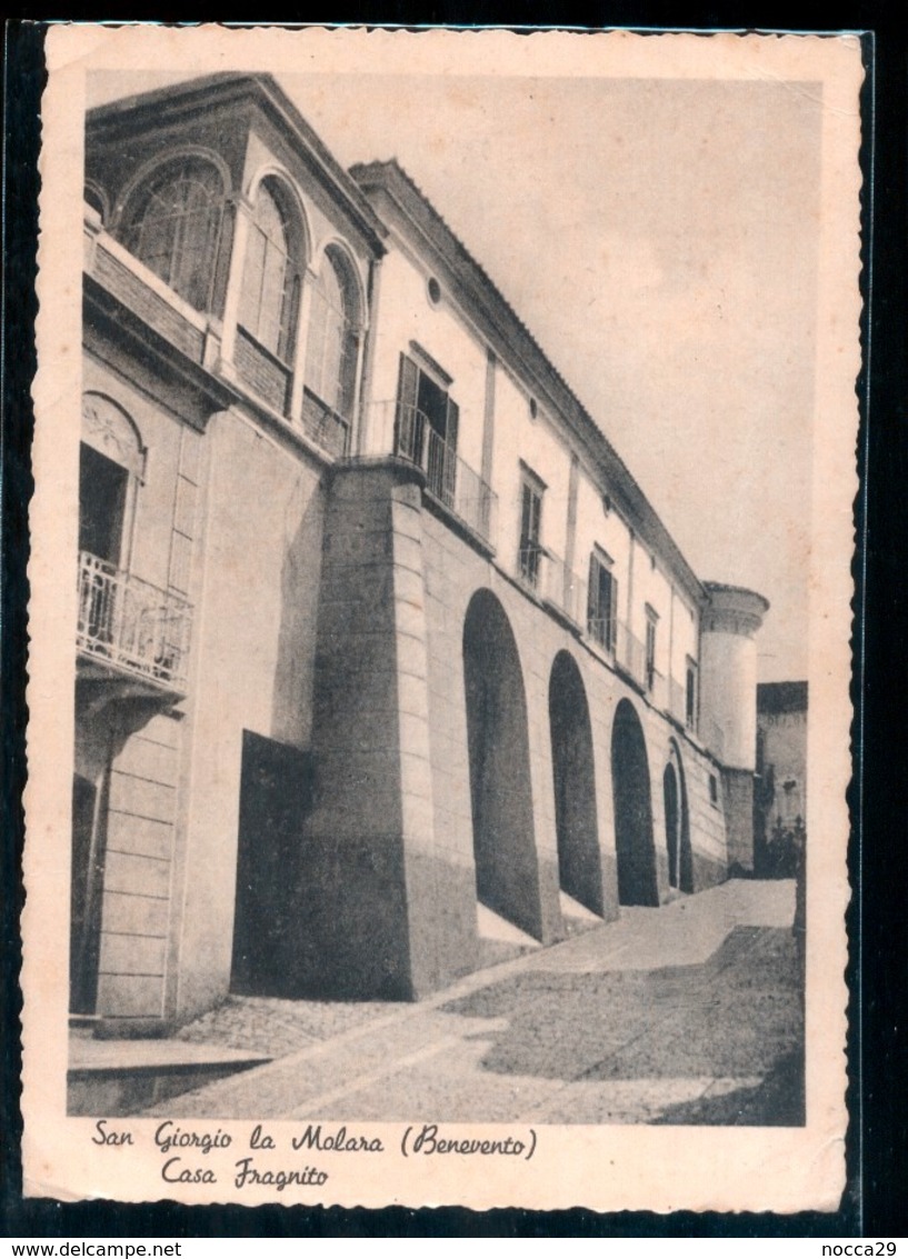 SAN GIORGIO LA MOLARA - BENEVENTO - 1940 - CASA FRAGNITO - Benevento