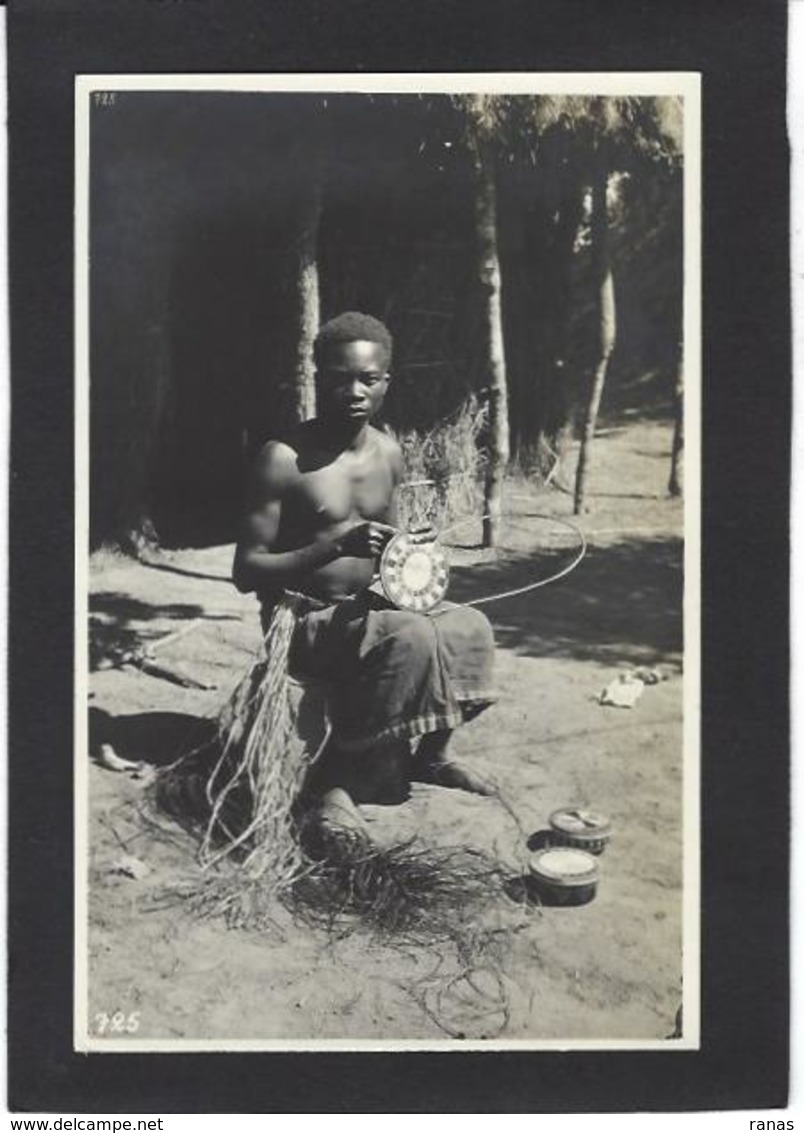 CPA Congo Belge Carte Photo RPPC Non Circulé Types Ethnic Photographe Gabriel L. - Andere & Zonder Classificatie