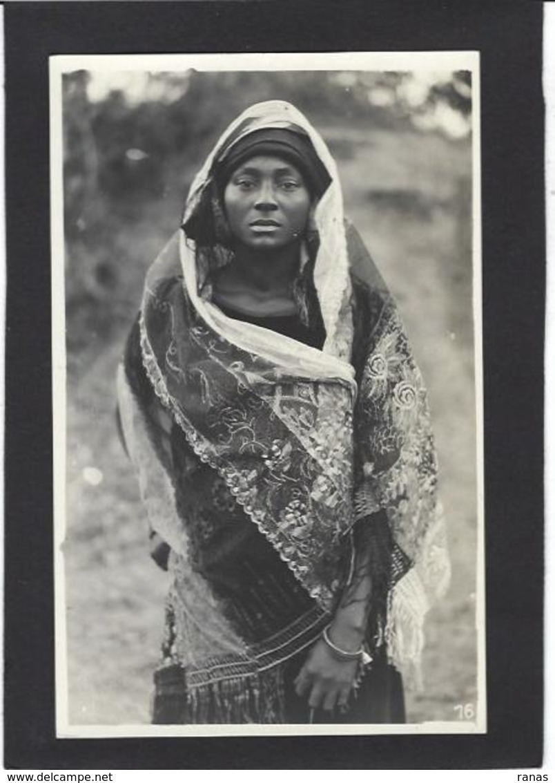 CPA Congo Belge Carte Photo RPPC Non Circulé Types Ethnic Photographe Gabriel L. - Other & Unclassified