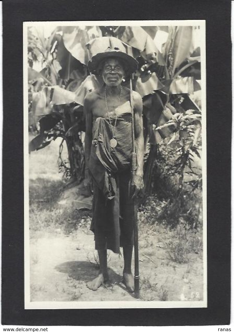 CPA Congo Belge Carte Photo RPPC Non Circulé Types Ethnic Photographe Gabriel L. - Altri & Non Classificati