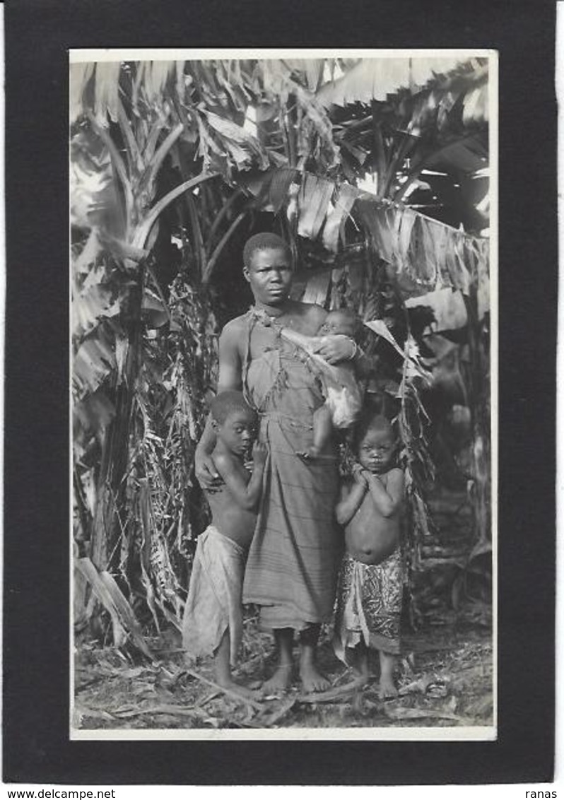 CPA Congo Belge Carte Photo RPPC Non Circulé Types Ethnic Photographe Gabriel L. Voir Scan Du Dos - Andere & Zonder Classificatie