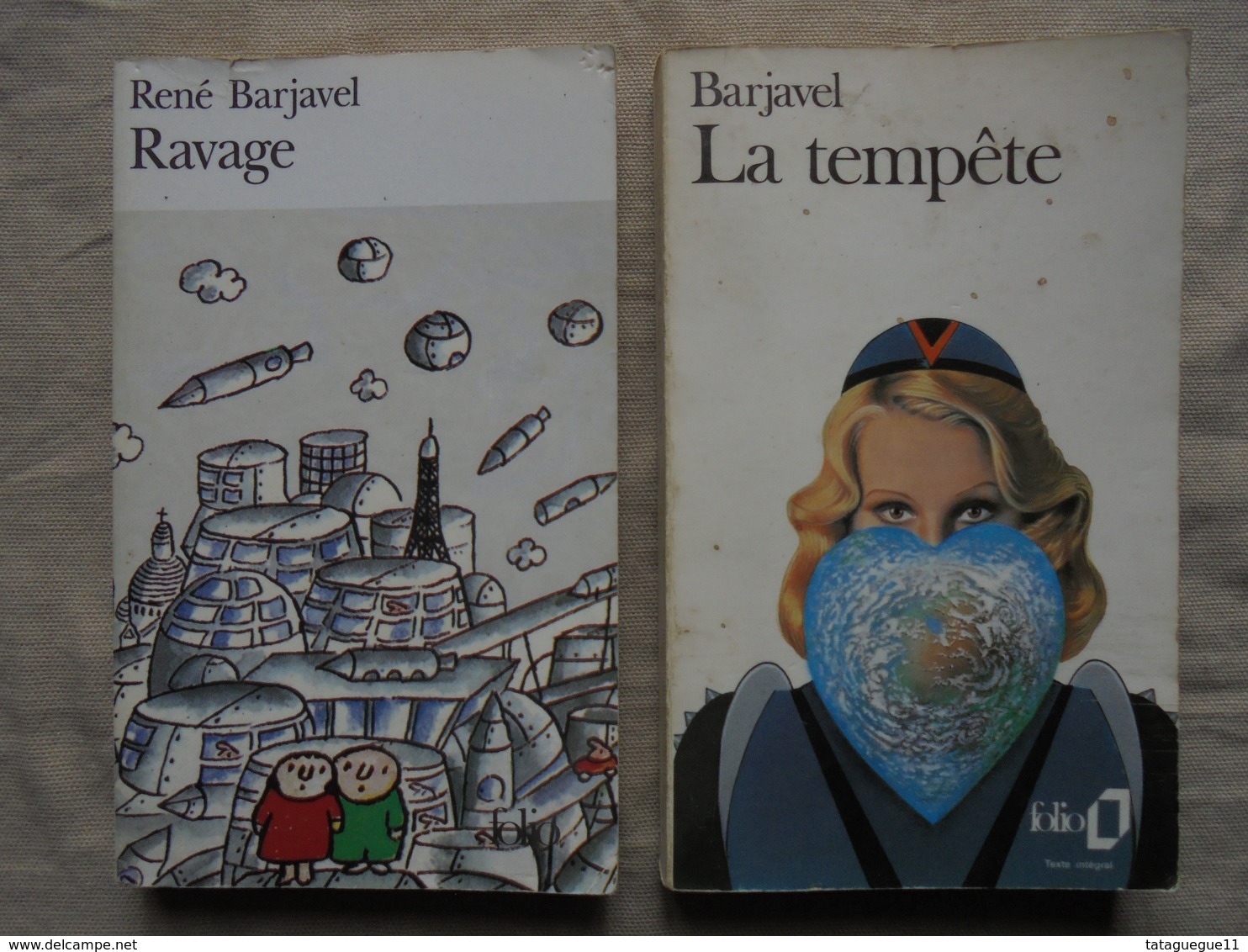 Vintage - 2 Livres De René Barjavel Gallimard Années 1985/2003 - Gallimard 1000 Soleils