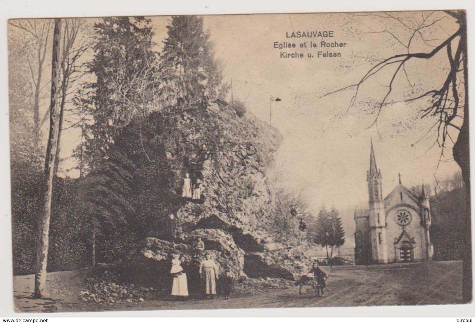 41068 -  Luxembourg  -  Lasauvage église Et Le Rocher - Autres & Non Classés