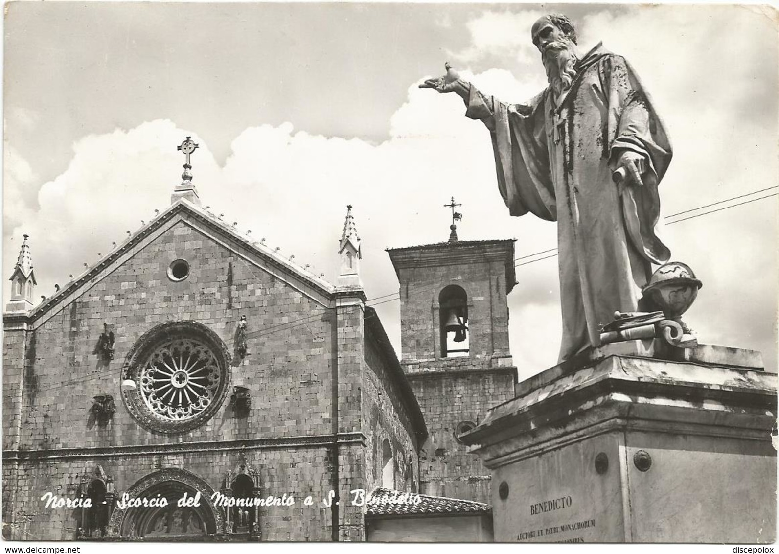 W3690 Norcia (Perugia) - Scorcio Del Monumento A San Benedetto / Viaggiata 1966 - Altri & Non Classificati