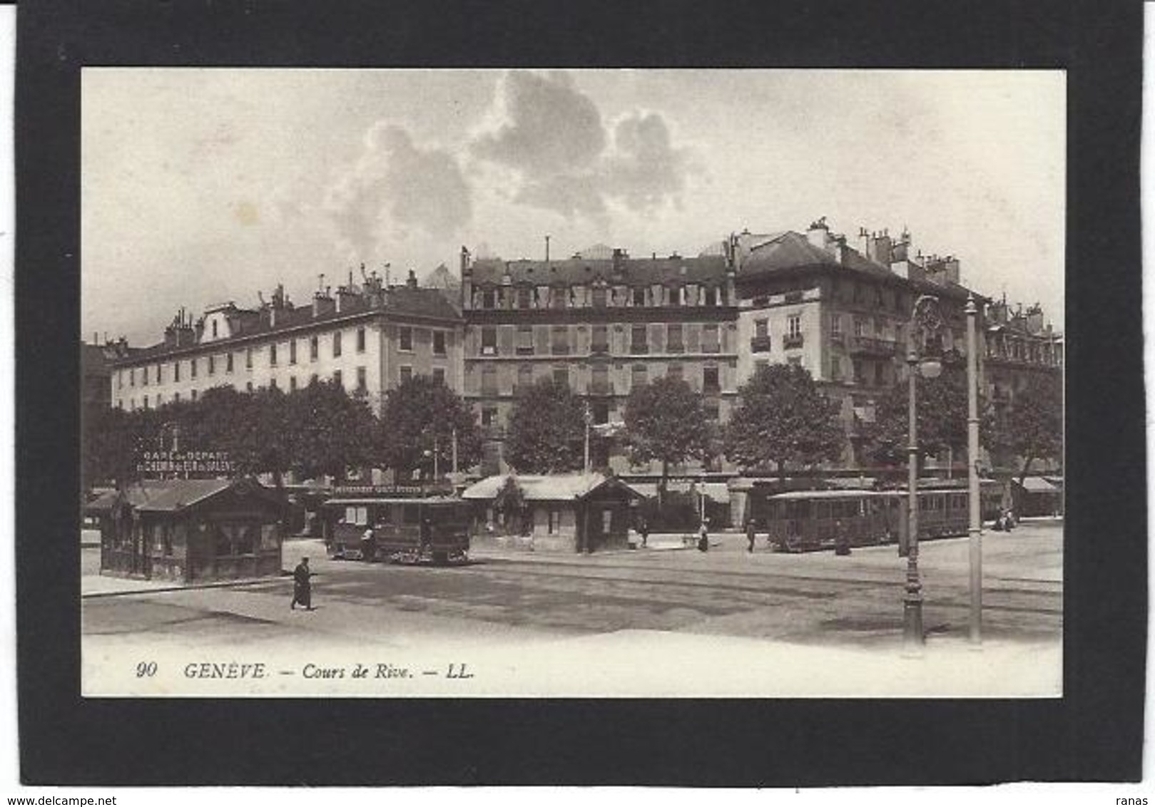 CPA Suisse Helvétia Schweiz Svizzera Non Circulé Gare Station Chemin De Fer Train Genève - Genève