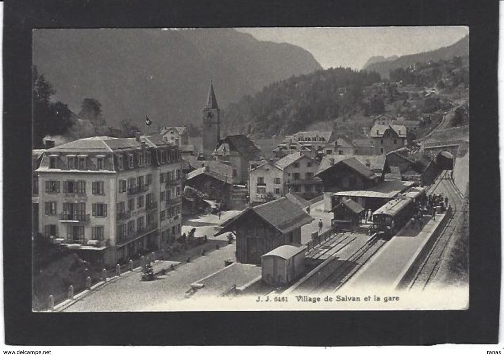 CPA Suisse Helvétia Schweiz Svizzera Non Circulé Gare Station Chemin De Fer Train SALVAN - Salvan