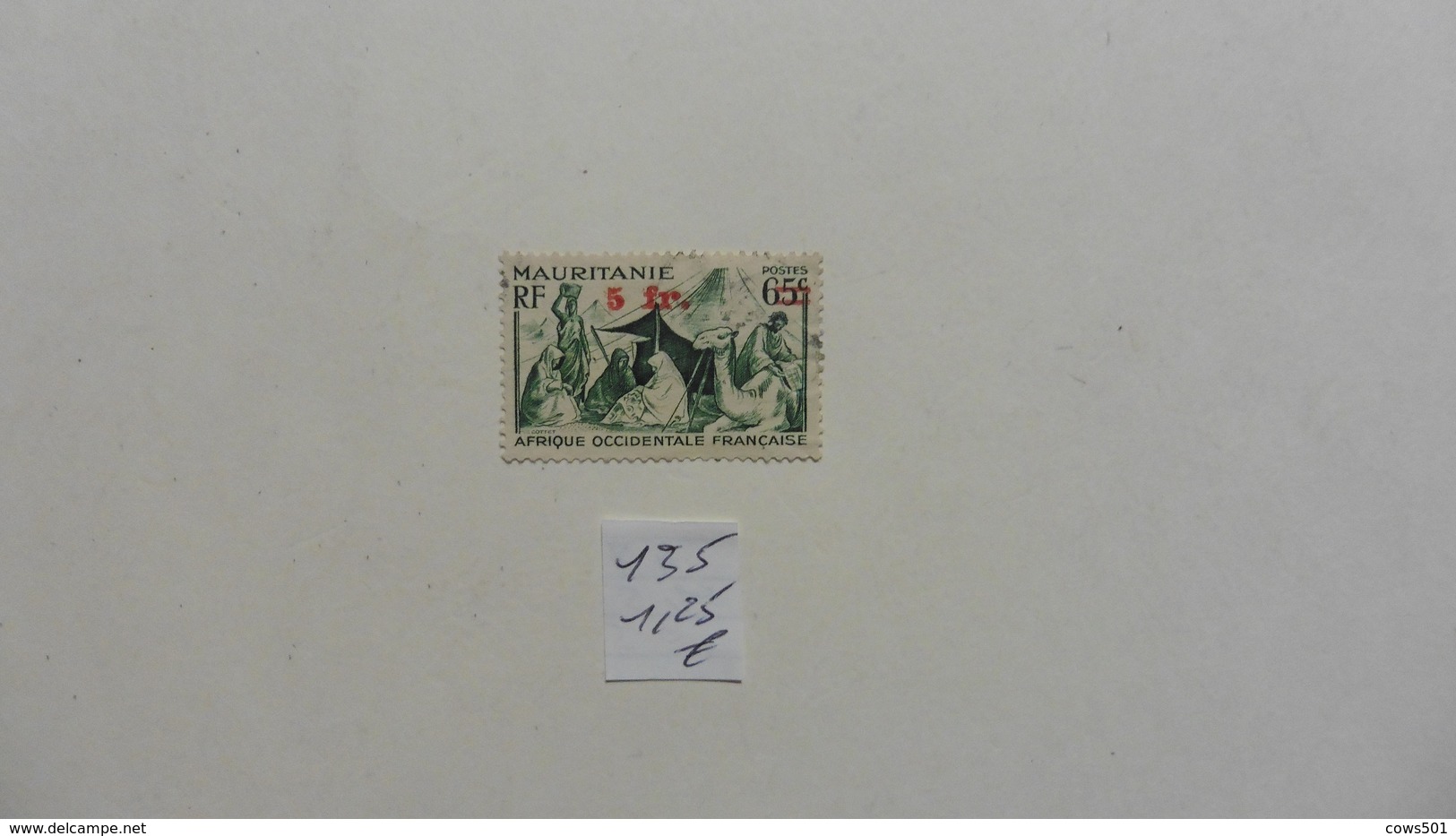 France (ex-colonies & Protectorats) > Mauritanie :timbre N° 135 Oblitéré - Used Stamps