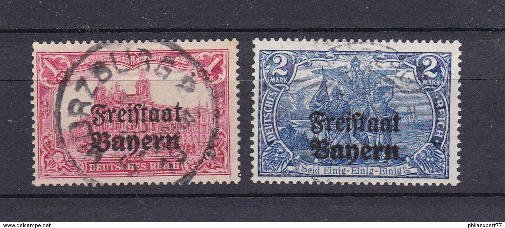 Bayern - 1919 - Michel Nr. 148/149 - 20 Euro - Sonstige & Ohne Zuordnung