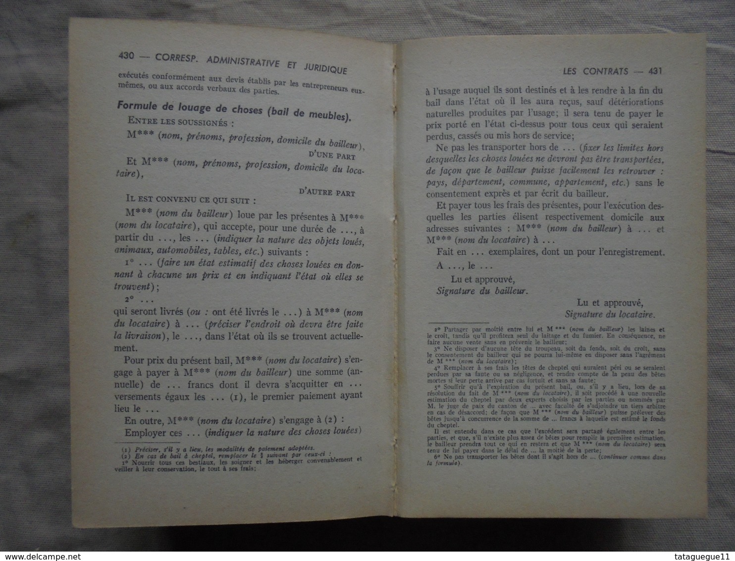 Ancien - Livre Le Parfait Secrétaire par Louis Chaffurin Larousse 1954