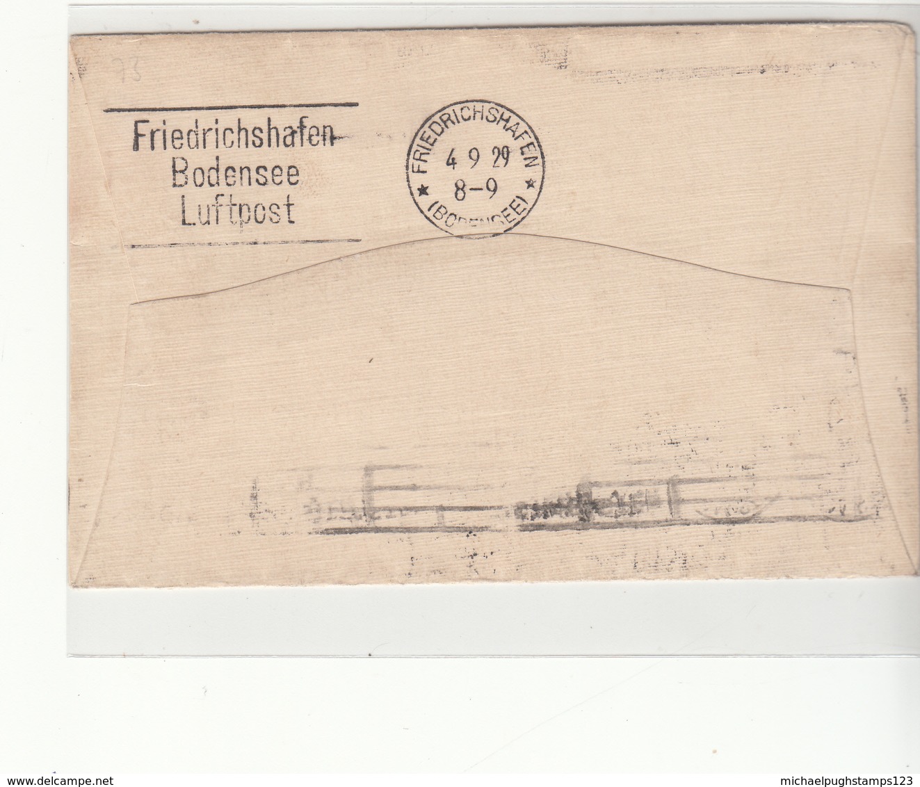 U.S. / Zeppelin Airmail / Germany - Poststempel