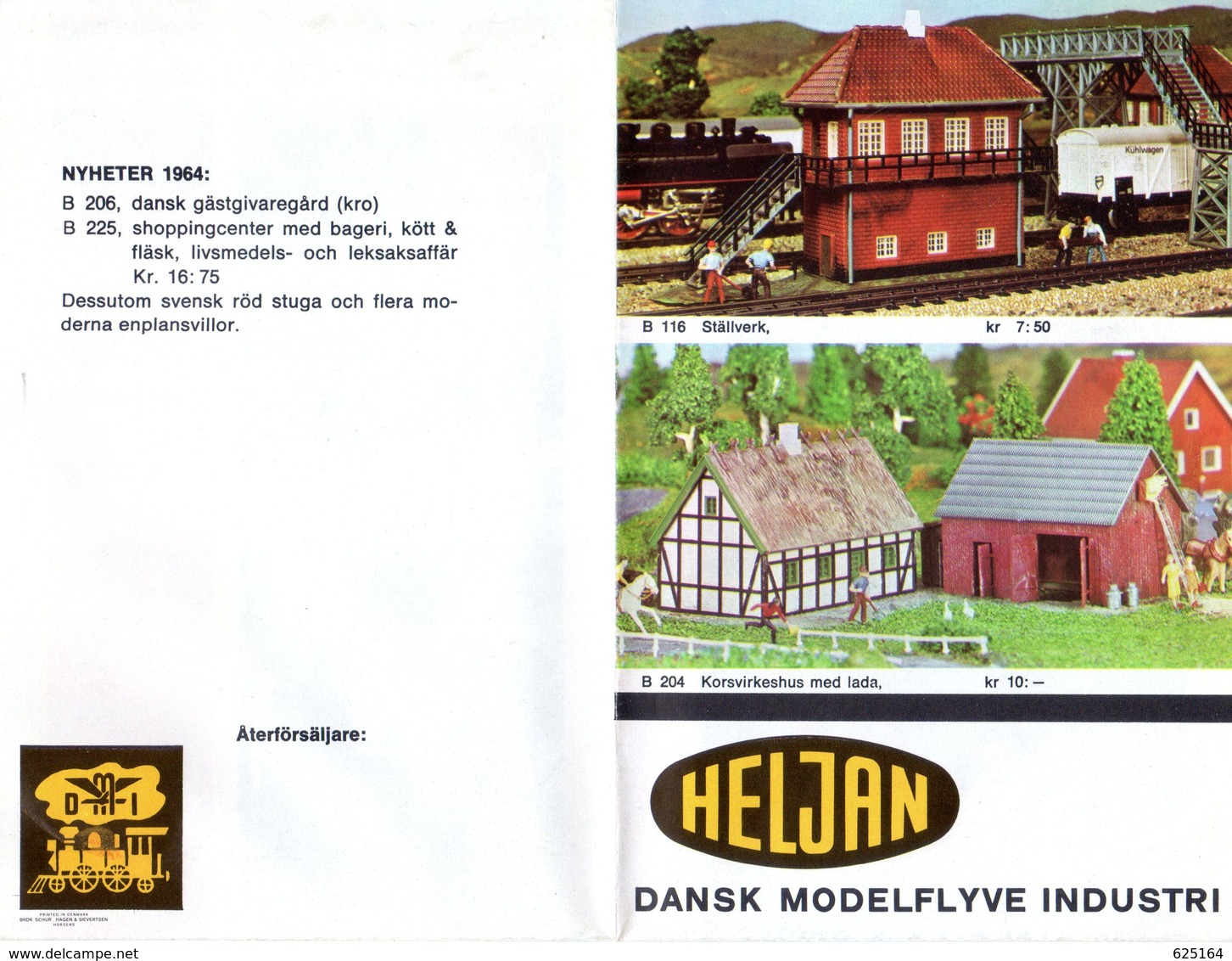 Catalogue HELJAN Nyheter 1964 Skala HO Brochure Schwedische Ausgabe - En Suédois - Non Classés
