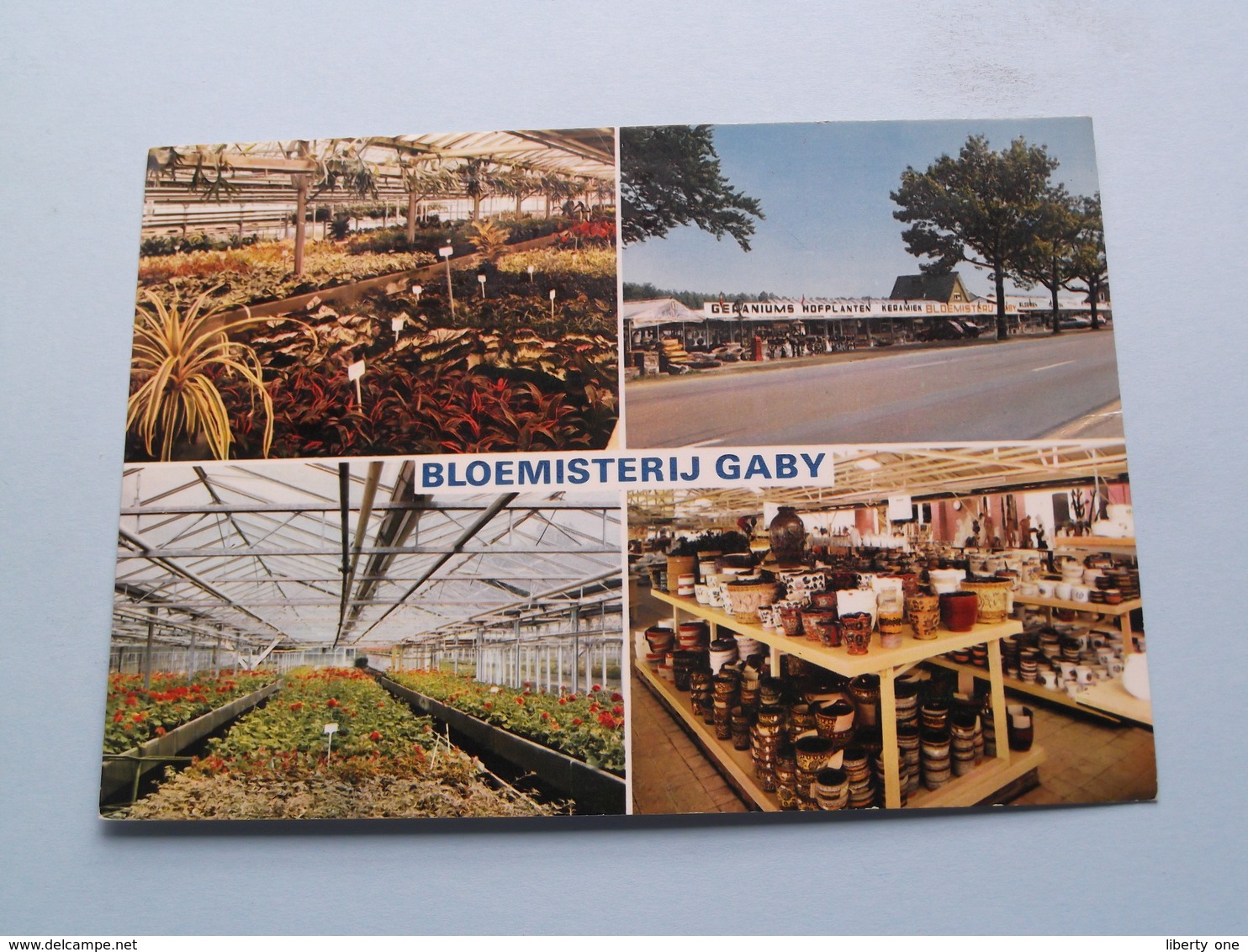 " BLOEMISTERIJ GABY " ( Publiciteitskaart / Reclame ) Anno 19?? > Thill ( Voir Photo ) ! - Aarschot