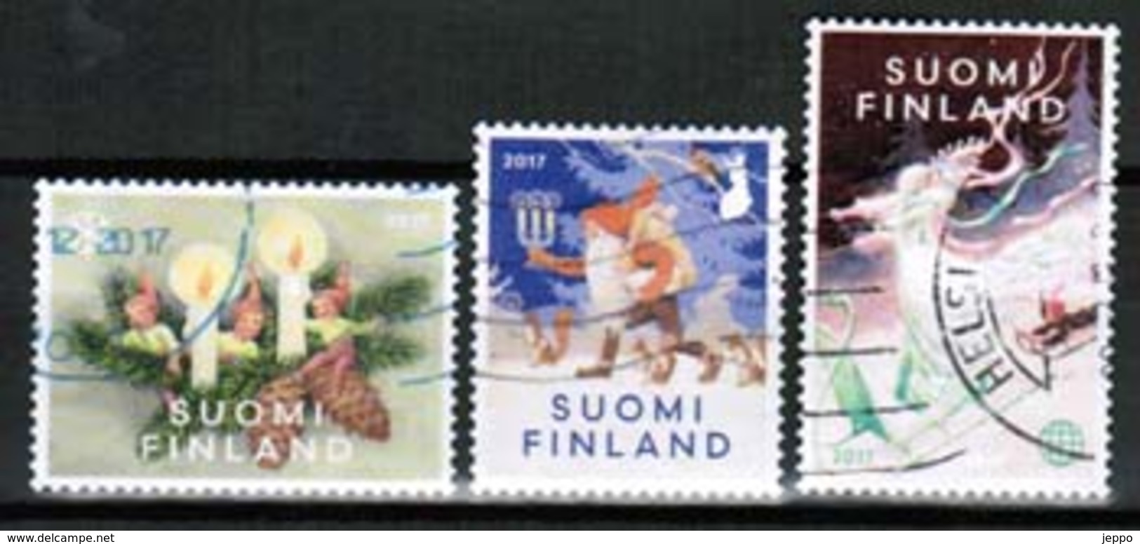 2017 Finland, Christmas, Complete Set Used. - Used Stamps