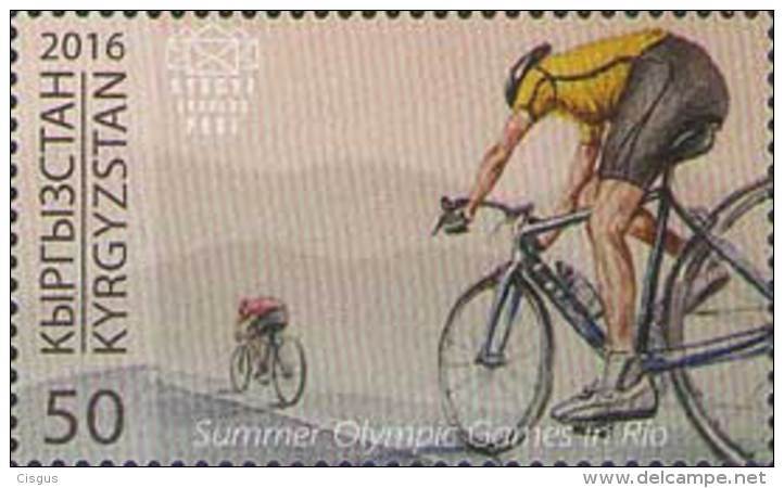 Kirgistan 2016 MNH** Mi. Nr. KEP KEP 38  Summer Olympic Games In Rio De Janeiro  Mx - Radsport