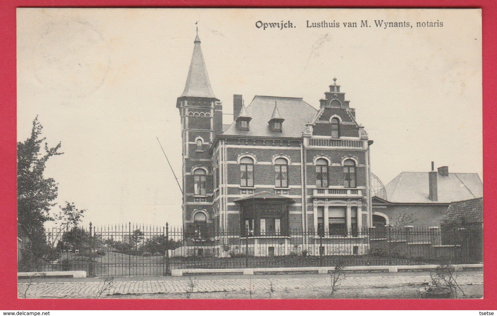 Opwijk - Lusthuis Van M. Wynants, Notaris - 1912 ( Verso Zien ) - Opwijk