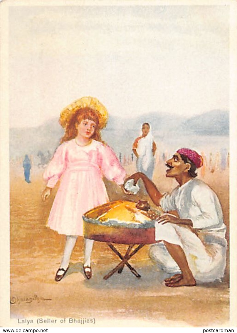 India - Lalya (Seller Of Bhajjias) - Early Postcard, Small Size - Publ. Unknwon. - India