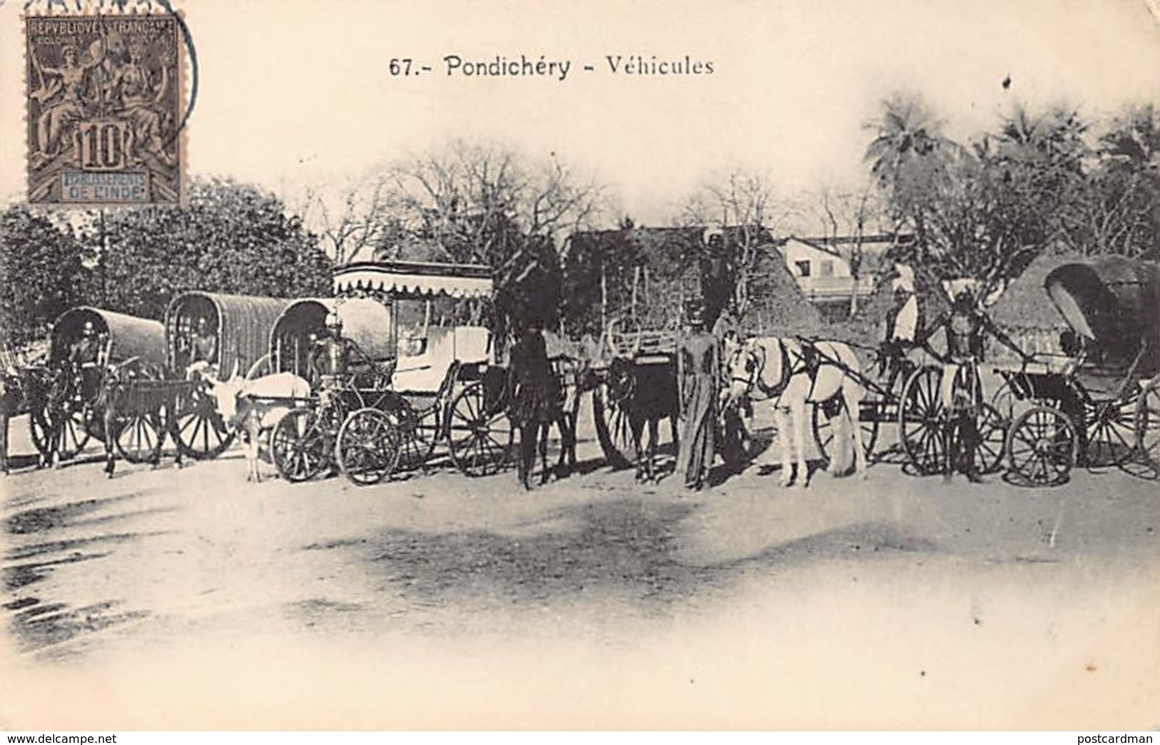 India - PONDICHERRY - Vehicles - Publ. Vincent 67. - India