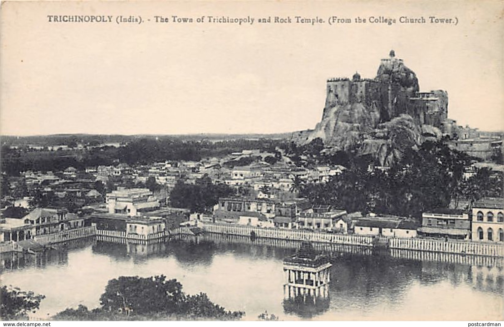 India - TRICHINOPOLY - The Town And Rock Temple From St. Joseph's College Church Tower. - India