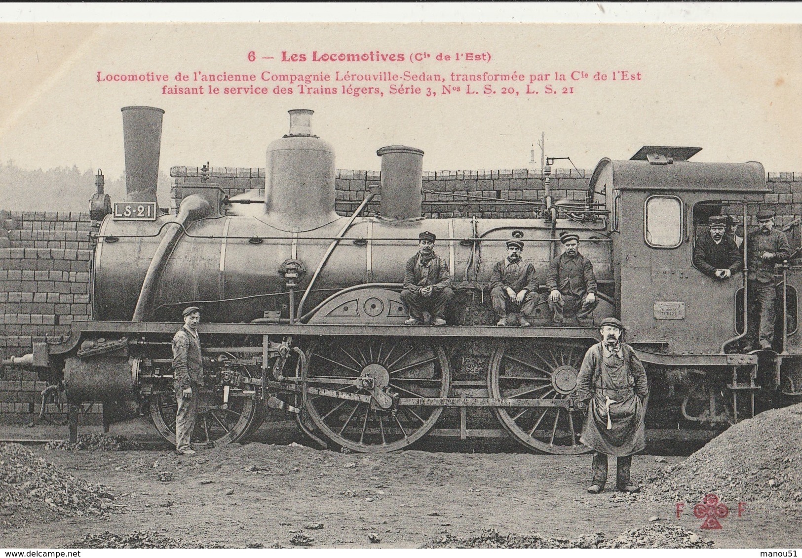 Les LOCOMOTIVES - Cie De L'Est :  Locomotive De L'ancienne Compagnie Lérouville-Sedan - Trains