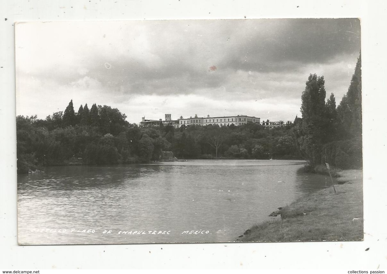 Cp , MEXIQUE , MEXICO ,  Castillo Y Lago De Chapultepec , Vierge - Mexico