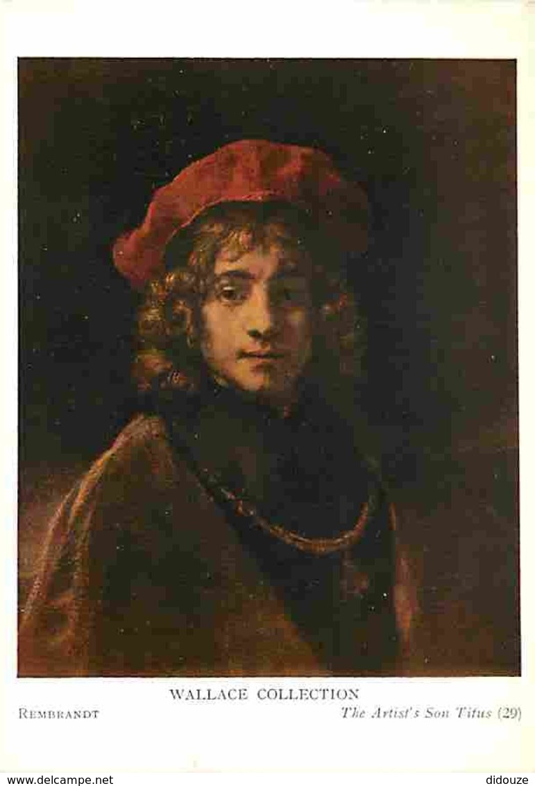 Art - Peinture - Rembrandt Harmensz Van Rijn - The Artist's Son Titus - Voir Scans Recto-Verso - Peintures & Tableaux